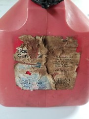 Vintage Pre Ban Rubbermaid Gott 2.5 Gallon Vented SpoutGas Fuel Can 1226 USA
