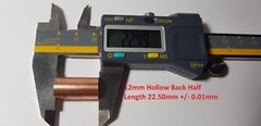 12mm Copper Laser Diode Mount Blank Modules – 3.8mm – 5.6mm – 9mm – DTR-CLMV5-12