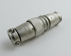 ITT Cannon Mated JC6A16-7P & JC1A16-7S Connectors w/ 7 Solder Contacts