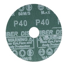 4-Inch x 5/8-Inch Aluminum Oxide Resin Fiber Discs Center Hole 40 Grit 10Pcs