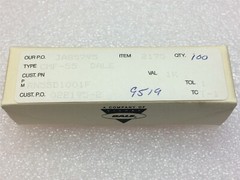 RN55D1001F DALE 55D1001F RES 1K OHM 1/8W 1% AXIAL 100 PIECES