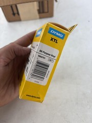 Dymo XTL 1868751 All-Purpose Vinyl Label Tape 1/2in Black On White New Lot 13
