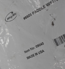 Whip Mix 09040 #6606 Paddle Assembly w 6375 DN Right Hand RH Replacement