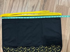 Denny’s Server Waist Apron Half Reversible Uniform Black Yellow – 2 Pockets -NEW