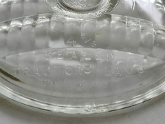 Vintage Used/NOS? Guide Sealed Tractor Lamp Clear Glass Lens 458 Top 16 4-5/8″