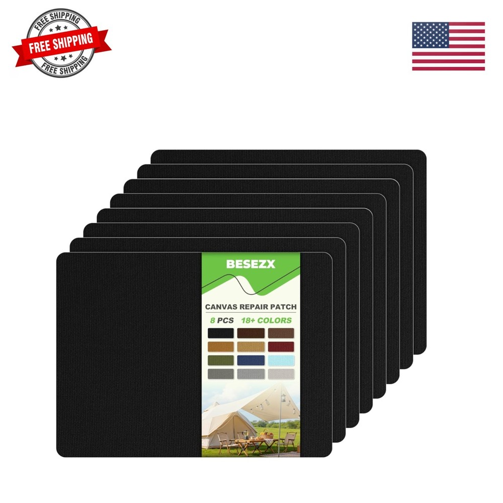 Canvas Repair Patch,Outdoor Gear Patch, 7.87×5.9 Inches 8PCS,Waterproof Self-…