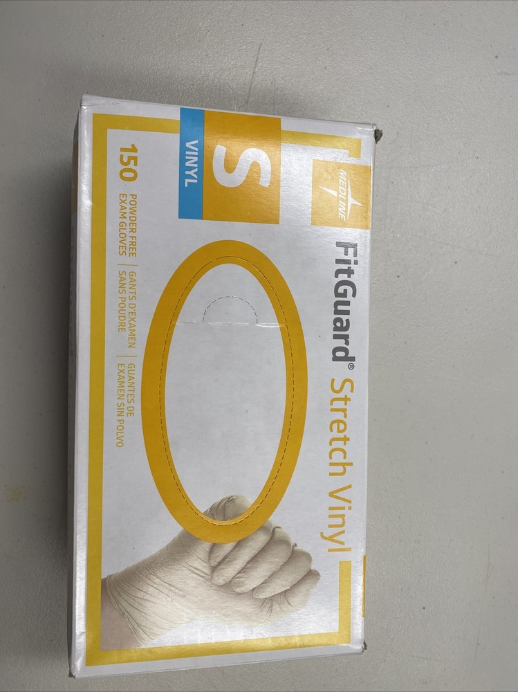 FitGuard Stretch Vinyl Exam Gloves Box 150(Small)