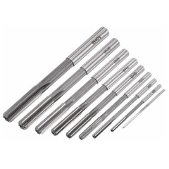 9pcs Chucking Reamer Set Lathe Machine Straight Flute Milling Cutter HSS H8 C492