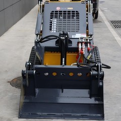FREE SHIP 2026 New Mini Skid Steer Loader 24HP 4-in-1 Bucket 3-Stage Pump Hydrau