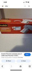 Scotch Thermal Laminator for Letter Size (8.5 x 11 in) Pouches