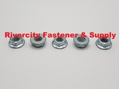 5/16-24 Hex Flange Nut 5/16×24 Nuts 5/16 x 24 Smooth Bottom Zinc Plated