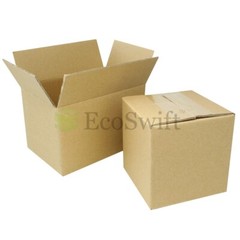 50-Box 6x3x3 EcoSwift Cardboard Packing Moving Shipping Box Corrugated Carton