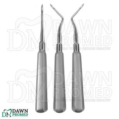 3 Pcs Heidbrink Root Elevator Orthodontic Dental Instruments Set German Grade