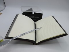 Sketch Write Sketchbook and Journal Leather Cover 4X6″ Graphic Image BLACK