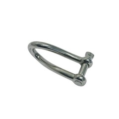 15/32″ Stainless Steel 316 Twisted Shackle Screw Pin,1500 Lb WLL Marine Grade