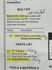 Weather Guard 239 Red Steel/ Plastic Lockable Conduit Carrier (MISSING BOLT KIT)