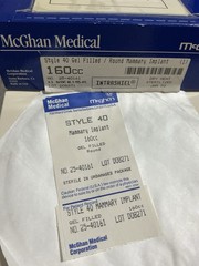 Vintage 1990 Bioplasty MISTI Gel Breast Implant 160 Cc Not For Medical Use