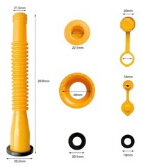 Replacement Gas Can Spout Nozzle Vent Kit for Plastic Gas Cans Old Style Cap
