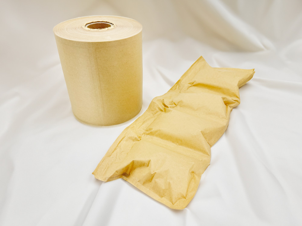AIRSHIP® Air Pillow Bag Paper Cushion recycled Packaging 8″x5″ 984ft 300m /Roll