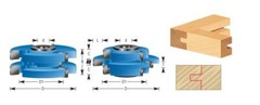 Shaker/Mission Door Shaper Cutter Set Amana Set 1/2 or 3/4″ bore Tongue &Groove