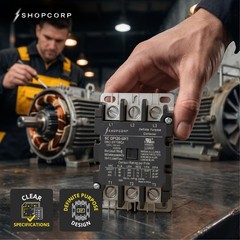 AC Contactor 60 Amp 75 RES 3 Pole 120V Coil – Definite Purpose UL Listed