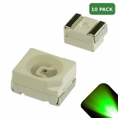 10 x LED PLCC2 1210 3528 Pure Green SMD LEDs Light Super Ultra Bright PLCC-2