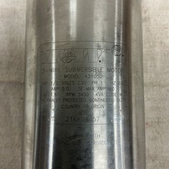 FLINT & WALLING 137428 Deep Well Submersible Pump Motor 1/2hp 3450rpm 230V