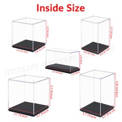 Small Acrylic Display Case Collectibles Box Dustproof 1/64 Diecast Action Figure