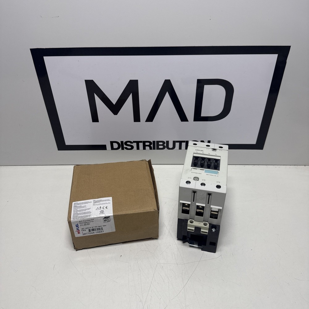 NOFUEL 3RT1044-1AK61 65A 600V 3P Contactor with 120V Coil (CHIPPED)