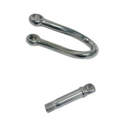 Marine Boat Stainless Steel T316 Twisted Shackle Twist Shackle With Screw Pin
