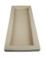 Rubber Mold for Concrete, Slate Texture, Wall Cap Mold, 24″L x 9″W x 2″D