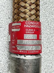 New Crouse-Hinds ECGJH14 Explosion Proof Flexible Coupling Male 1/2″ x 4″ Long