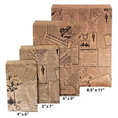 Newsprint/Kraft Paper Gift Bags – Shopping/Sales/Tote Bags