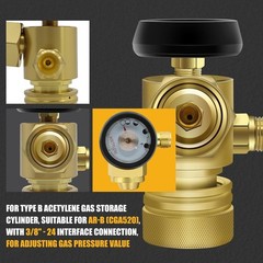 X-3B Air Acetylene Torch Kit Fuel Gas kit Professional Series with B-Type Regula