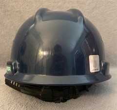 Chicago Bears MSA V-Gard Hard Hat Safety Helmet Medium Blue Construction Cap NFL
