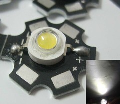 10PCS 1W High Power Cool White LED Light Emitter 6000-6500K with 20mm Heatsink