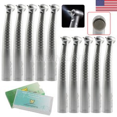 Dental Fiber Optic LED High Speed Handpiece Push Button 4/6 Hole KaVo Style