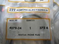 LOT OF 9 ITT POMONA ELECTRONICS 4279-24 NOS BANANA PLUG CABLES FREE SHIPPING!