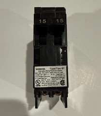 Siemens B1515 Tandem 15A-15A Type BT Circuit Breaker New