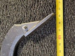 (QTY 3) Box Blade Shank Scarifier Shanks Teeth 4 Holes 19″ Box Scraper Shank