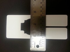 Plastic 40 Blank Rectangular Size Dividers for Retail Clothing Racks