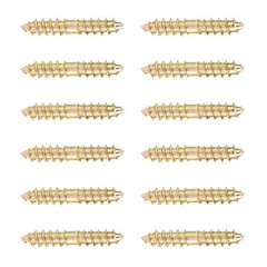 20pcs/set 5*30mm Dowel Screw Woodworking Furniture Connector Double Ended Screw