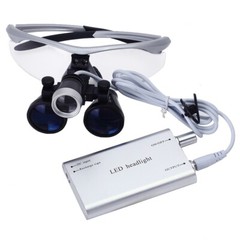 3.5X Magnification Binocular Dental Loupe Surgical Magnifier with LED Headlight