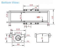 Linear Rail Guide Slide Stage Dust Cover Nema23 Closed loop Stepper Driver Kit
