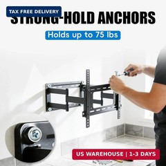Self Drilling Drywall Anchors with Screws Kit 120 Pcs, No Pre Drill Required, He