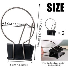 OULIGET Desk Cup Holder Binder Clips Hooks,Disposable Paper Cup Table Edge Cl…