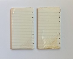 Vintage Live Line 6 Ring Memo Book Paper Refill Lot of 2 MCM Graphic Design NOS