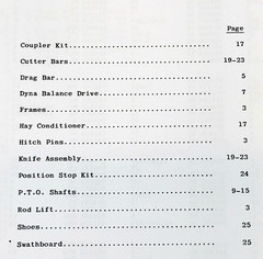 Massey Ferguson 41 Rear-Mounted Sickle Bar Mower Parts Operators Manual Service