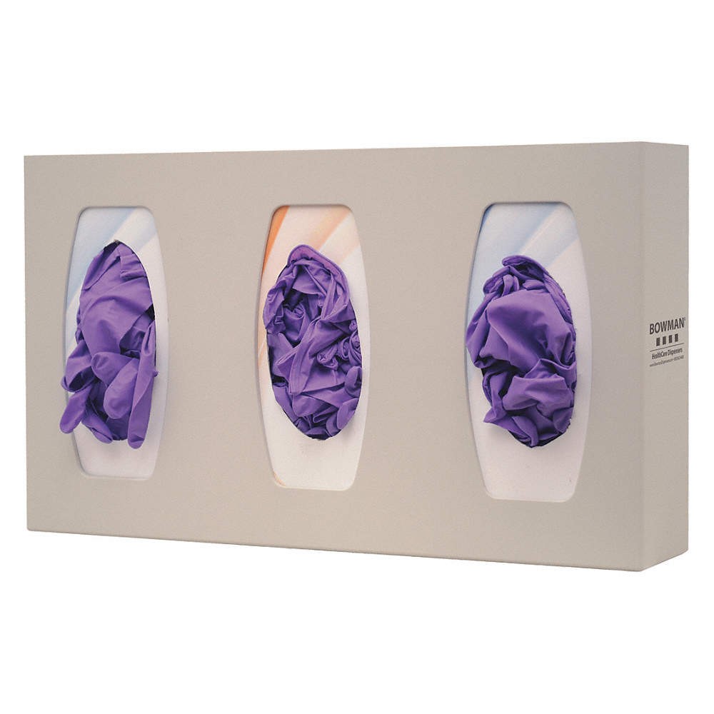 BOWMAN DISPENSERS GL300-0212 Glove Box Dispenser,3 Boxes 34GE80