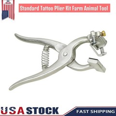 Tattoo Plier Standard Kit 3/8″/ Ear Marking/ Farm Animal/ Livestock/Digits/ Tool
